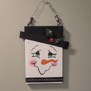 Snowman/Scarecrow Reversible Wall Hanging